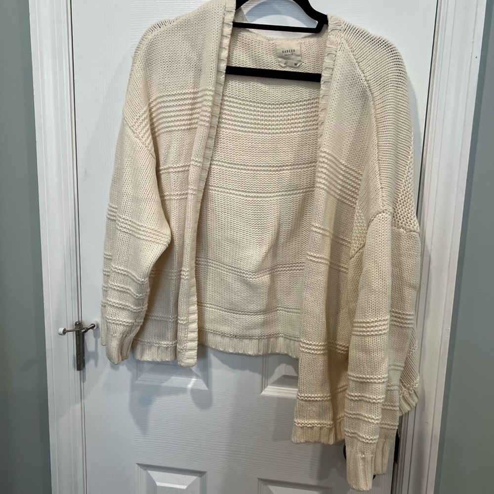 White cardigan